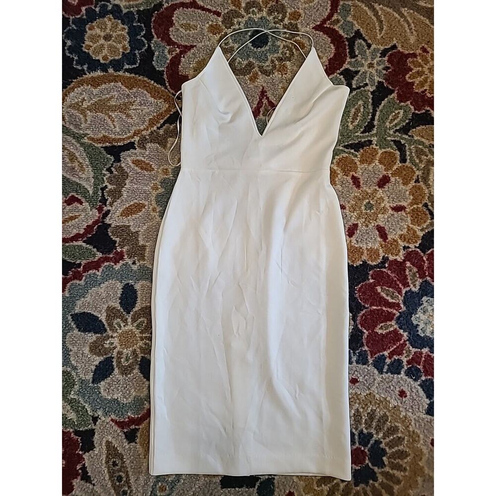 Maurie And Eve White Strappu Crisscross Dress Size 12